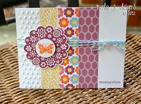 Thinking Of You Stampin Up Card Project Idea Scrapbook