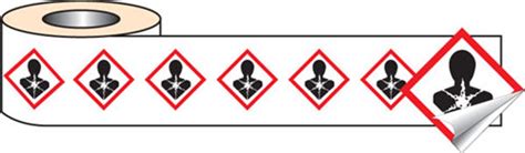 Slater Safety 250 S A Labels 100x100mm GHS Label Health Hazard