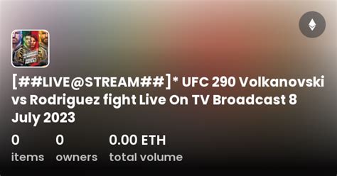 Live Stream Ufc Volkanovski Vs Rodriguez Fight Live On Tv