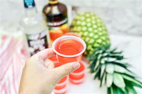 Easy Bahama Mama Jello Shots With Watermelon Jello