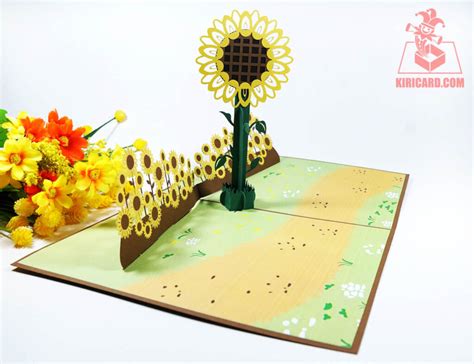 Sunflower Pop Up Card Kiricard