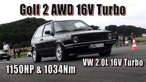 VW Golf Mk2 AWD 16V Turbo 1150HP Street Car Boba Motoring YouTube