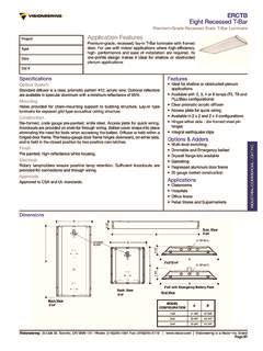 Premium Grade Recessed Static T Bar Luminaire Premium Grade