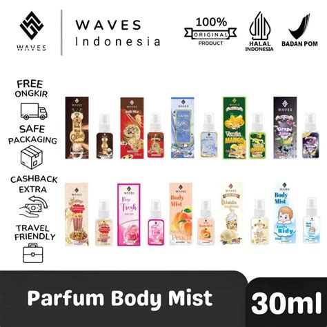 Jual Waves BPOM PARFUM BODY MIST POPCORN 30ML PREMIUM BODY MIST