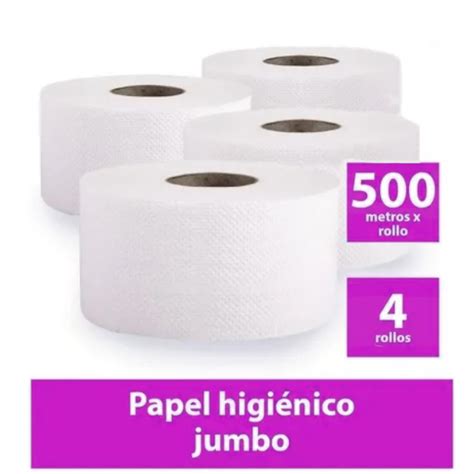 Papel higiénico Industrial 500 mts 4 rollos MYD Comercial