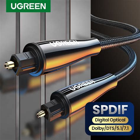 Ugreen Av Optical Audio Cable Fiber Audio Digital Toslink Cable