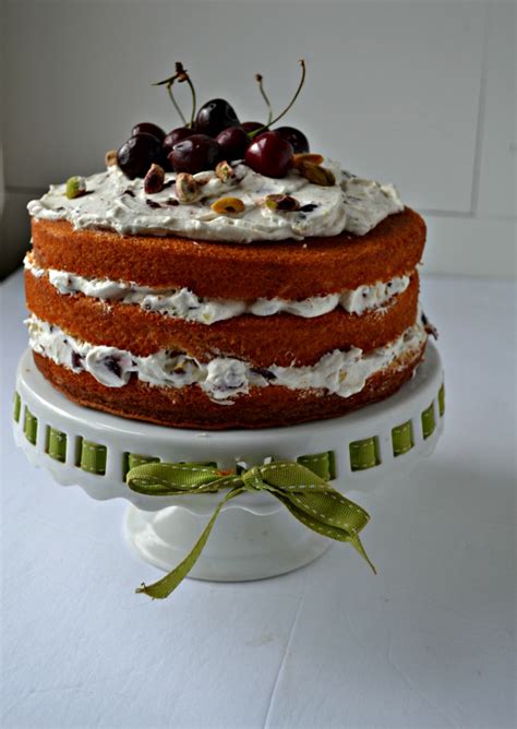 Easy Cherry Pistachio Naked Cake Recipe Is The Perfect Dessert