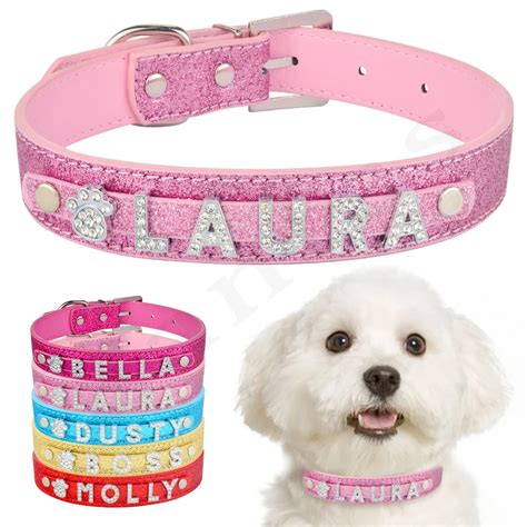 Collar personalizado para perro y gato con diamantes de imitación