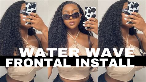 Beginner Friendly Glueless Water Wave Wig Install Ft Isee Hair Youtube