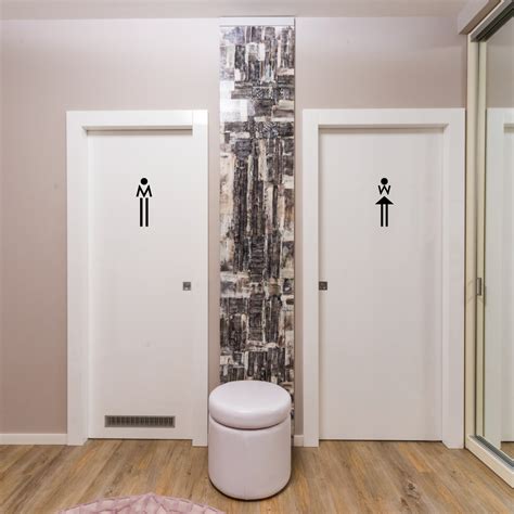 Sticker Portes Wc M W Stickers STICKERS TOILETTES Porte Ambiance