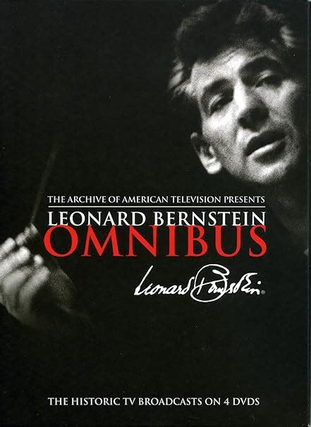 Leonard Bernstein Omnibus The Historic Tv Broadcasts Dvd Region