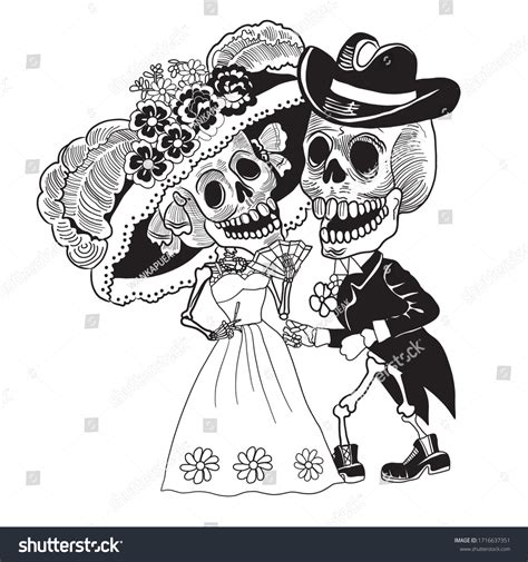 Art Day Dead Wedding Invitations Stock Vector Royalty Free 1716637351 Shutterstock