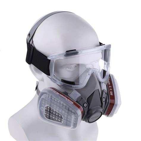 Nasum Respirator Mask With Protective Goggles For Paint Spray Dust