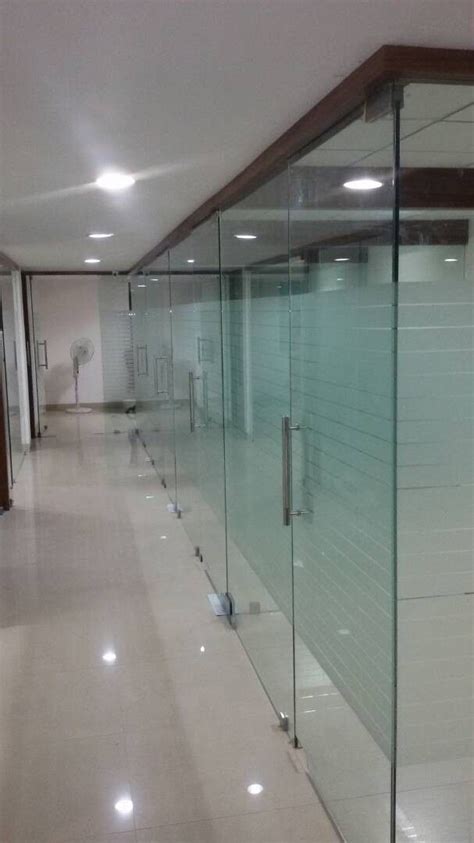 Office Tuff Glass Partition Glass Partition Room Divider Partition