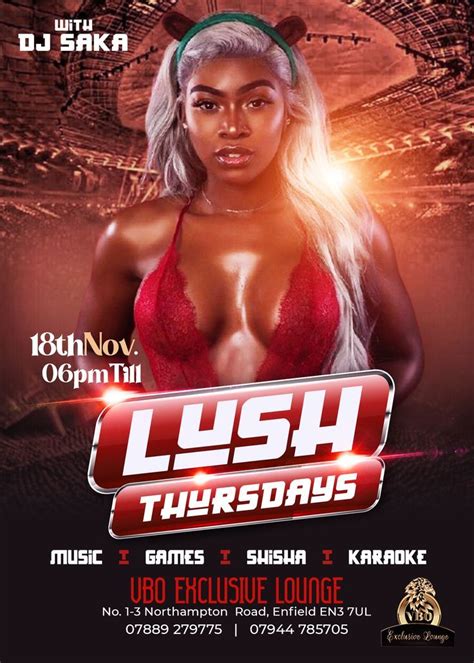 Party Poster Lush Thursdays Graphic Design Posters Layout Social Media Branding Design Flyer