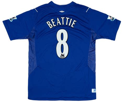 2004 05 Everton Home Shirt Beattie 8 7 10 M