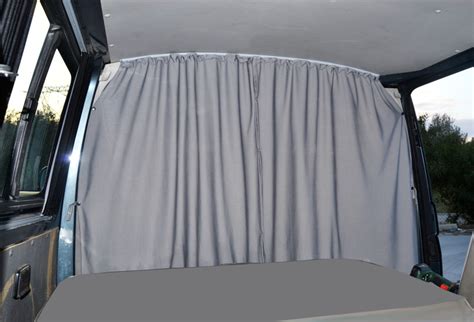 VW T6, VW T5 dividing curtain, driver cab, two layers, grey, obaque ...