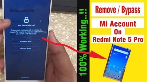 Mi Cloud Unlock Xiaomi Redmi Note Pro Mi Account Bypass Youtube