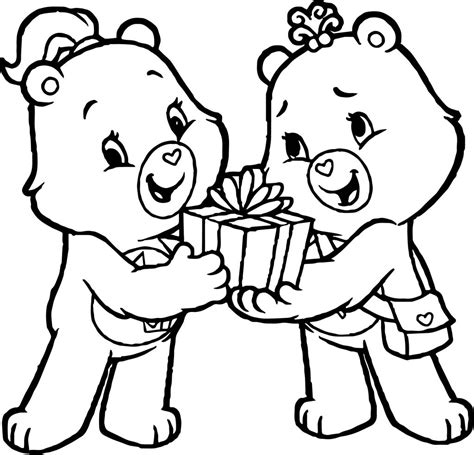 Care Bears Girls T Adventures In Care A Lot Coloring Page