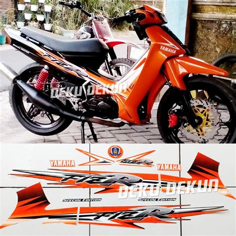 Jual Stiker Striping Yamaha Fizr F Zr Fiz R Variasi Zr Orange Tahan