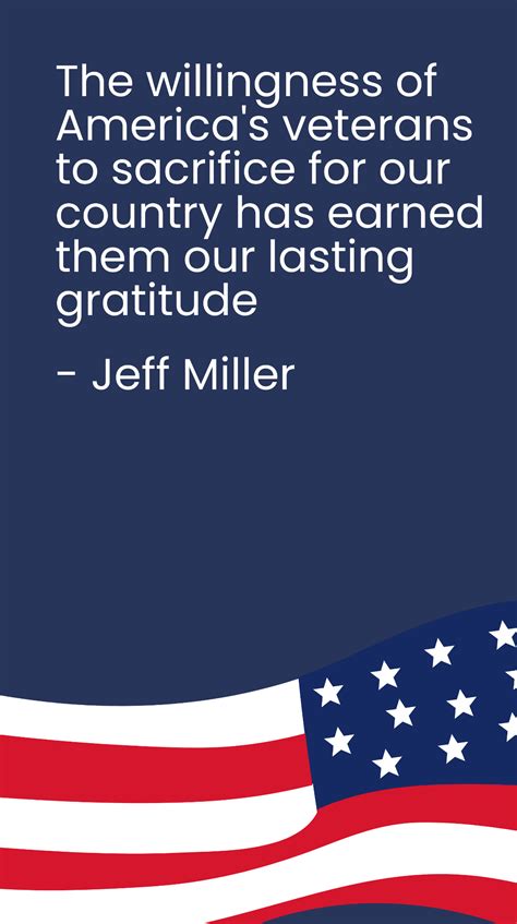 Veterans' Sacrifice Earns Our Gratitude Quote Template