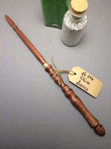 Sapele Wood Magic Wand With Gold Leaf Harry Potter Outfits Harry