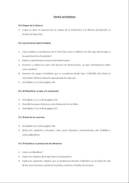 Blog De Sociales Para El Alumnado De 1º Y 2º Eso Tema 9 1º