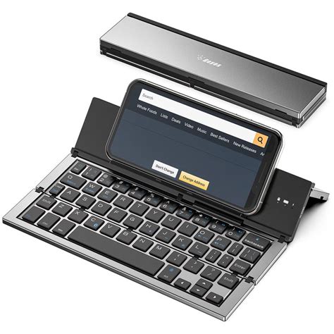 Foldable Keyboard Geyes Portable Bluetooth Wireless Keyboard With