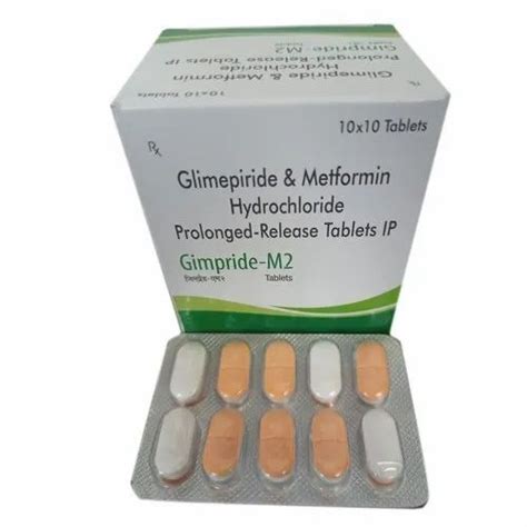 Glimepiride And Metformin Hydrochloride Prolonged Release Tablet Ip At