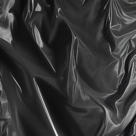 Wrinkled Plastic Wrap Texture On A Black Background Wallpaper Premium