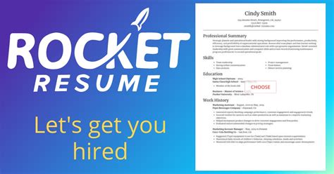 Sweeper Resume Builder Rocket Resume