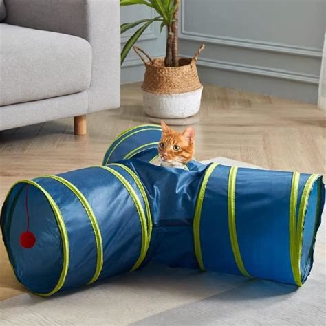 Chat Tunnels Pour Chats DIntérieur 3 Way Play Toy Kitty Tunnel Peek