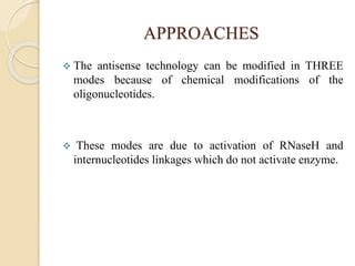 Antisense Technologies And Antisense Oligonucleotides PPT