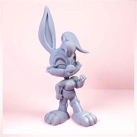 Bunnie Rabbot Sonic The Hedgehog 3d Printed Bunny Resin Figurine 112th Scale Etsy