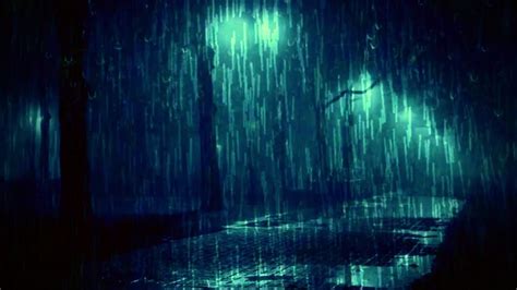 Strong Rainstorm To Sleep Well With Pure Nature Sounds In Smoggy Forest