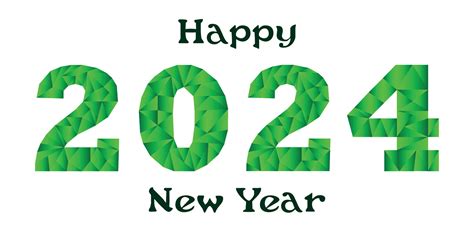 Happy New Year 2024 with text effect. Vector illustration of the background for New Year's ...