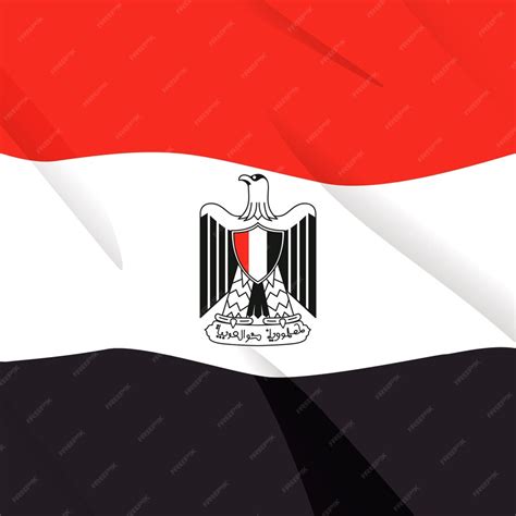 Premium Vector | Elegant egyptian flag with flat design