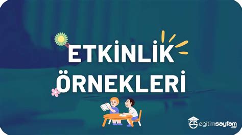 5 Sınıf Etkinlik Örnekleri ve Çalışma Kağıtları Eğitim Sayfam