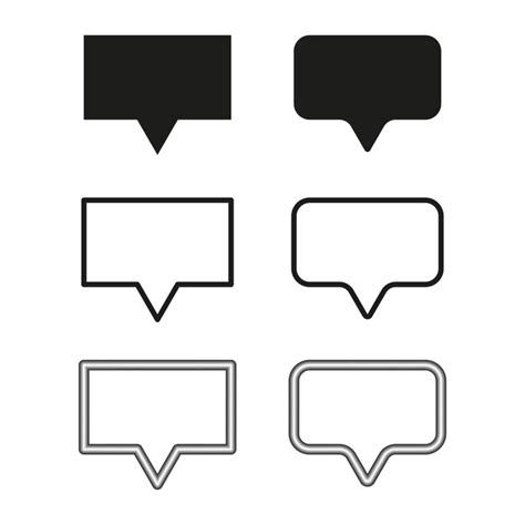 Premium Vector Set Of Speech Bubble Icons Chat And Conversation