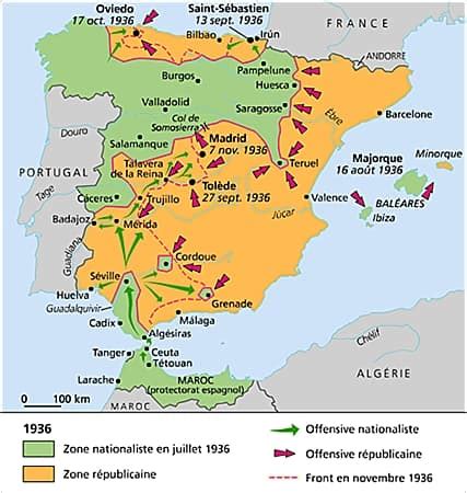 La guerre civile d Espagne 1936 Média LAROUSSE