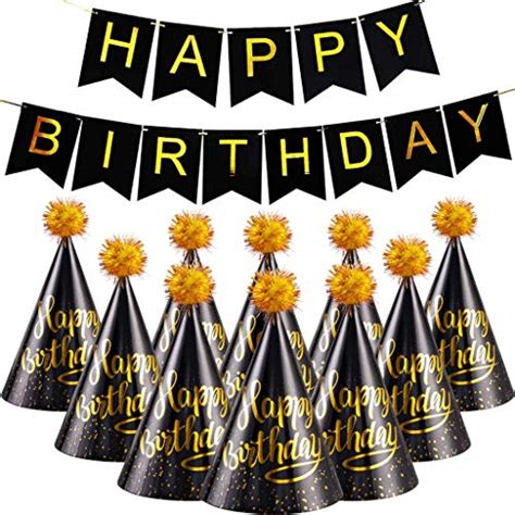 Best Black And Gold Birthday Banner