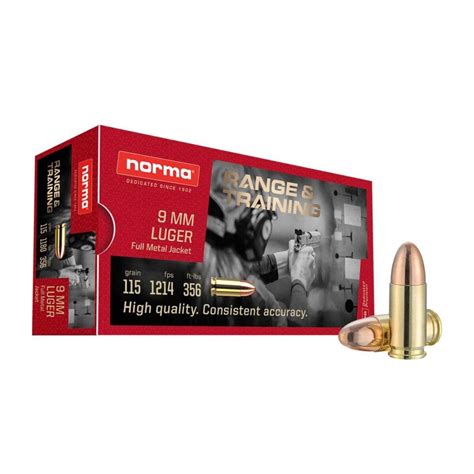 9mm Luger Fmj 115 Gr Norma Usa