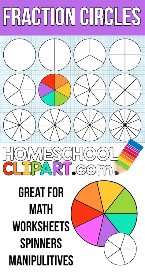 Free Fraction Circles Make Your Own Printable Fraction Circles Create