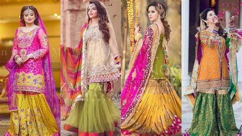 Most Beautiful Stylish Mayon Mehndi Dresses Designs Collection