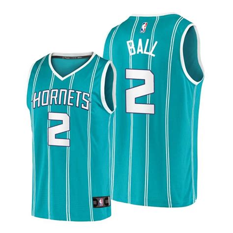 Men Charlotte Hornets 2 Lamelo Ball Jersey 2020 21 Icon Teal 2020 Nba Draft Choose Your Style