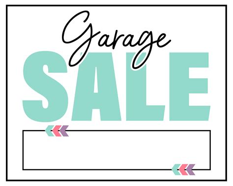 Printable Garage Sale Stickers