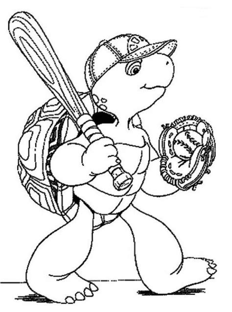 Franklin The Turtle With Frogs Coloring Page Coloring Coloring Home