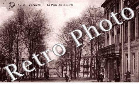 Reproduction Cartes Postales Anciennes La Place De Minieres BE VERVIERS