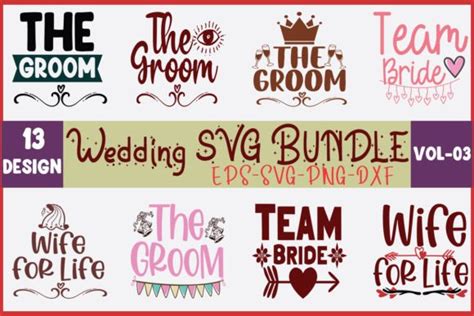 13 Wedding Svg Bundle Graphic By Thesvgfactory · Creative Fabrica