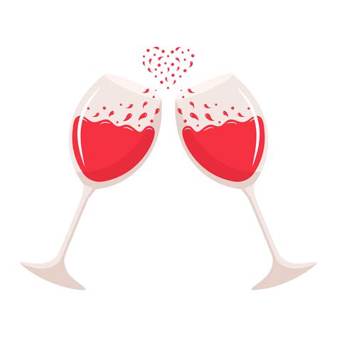 Wine Glass Cheers Clipart